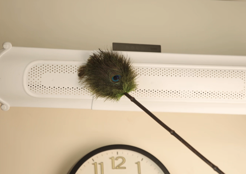 Handmade Peacock & Ostrich Feather Duster - Anti-Static Dusting Wand