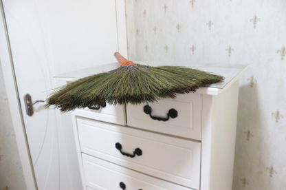 Handwoven Miscanthus Broom - Anti-Static Soft Bristles, Ultimate Cleaning Power