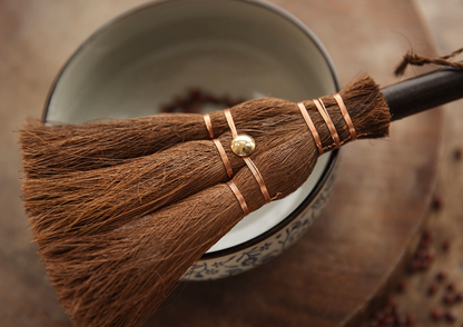 Palm Multi-Purpose Small Broom for Desktop and Coffee Table Cleaning