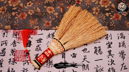 Petite Handmade Sorghum Broom - Delicate Yet Mighty for Tight Spaces