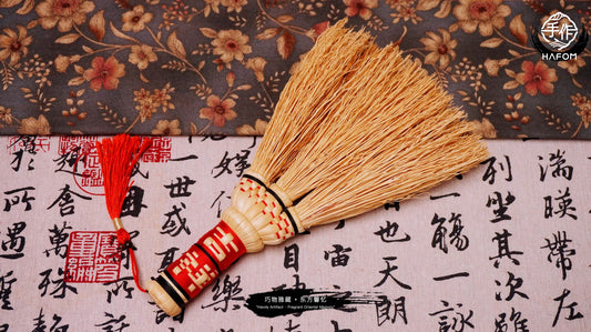 Petite Handmade Sorghum Broom - Delicate Yet Mighty for Tight Spaces