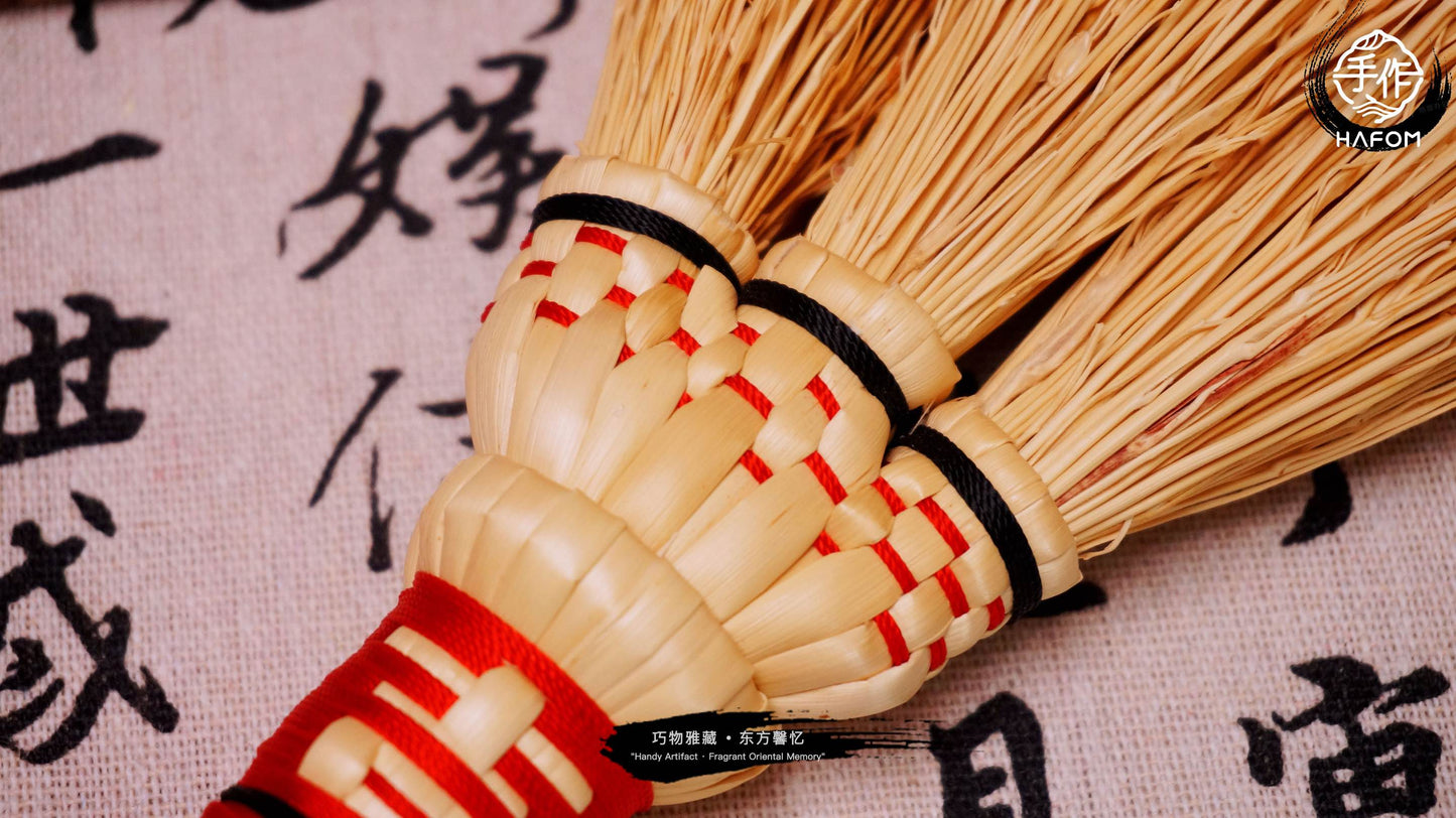 Petite Handmade Sorghum Broom - Delicate Yet Mighty for Tight Spaces