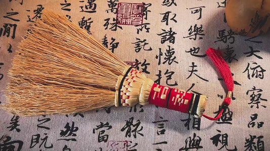 Petite Handmade Sorghum Broom - Delicate Yet Mighty for Tight Spaces